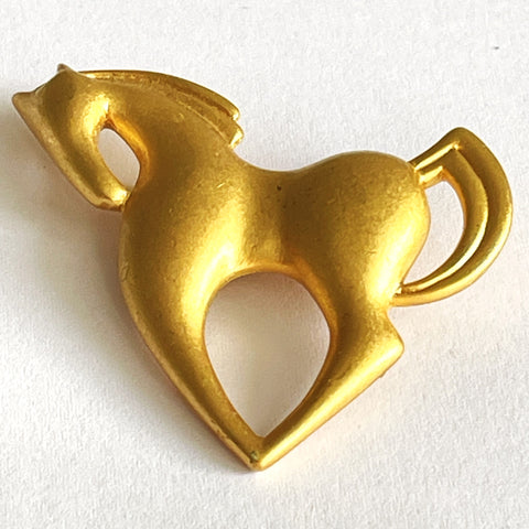 Liz Claiborne USA Vintage Horse Brooch, Modernist Style-Vintageonline-Vintage Online
