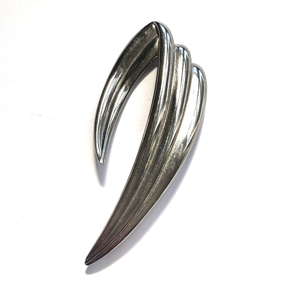 M Jent 1980's Vintage Silver tone Brooch-M Jent USA-Vintage Online