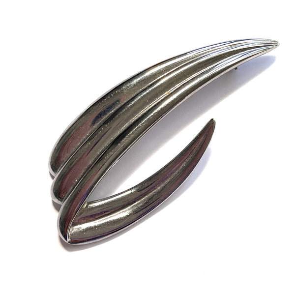 M Jent 1980's Vintage Silver tone Brooch-M Jent USA-Vintage Online