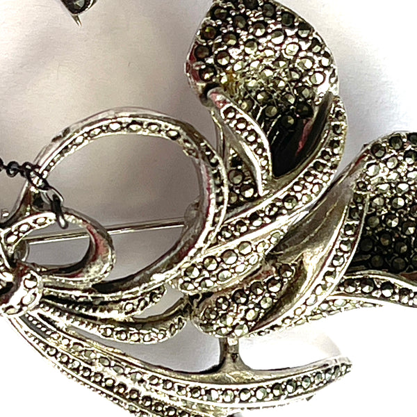 Marcasite Vintage Brooch-Vintageonline-Vintage Online