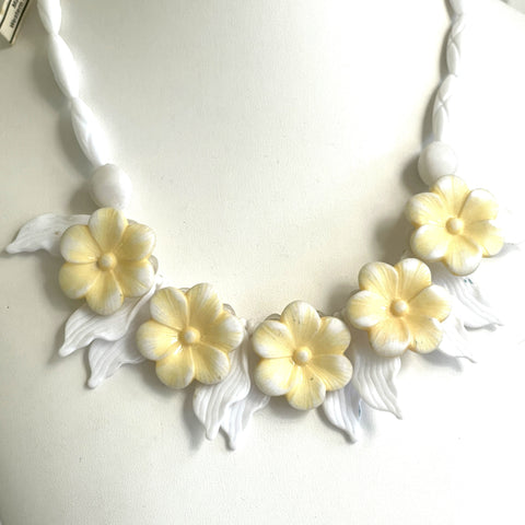 Mid Century 50's Old Stock Daisy Necklace Western Germany-Vintageonline-Vintage Online