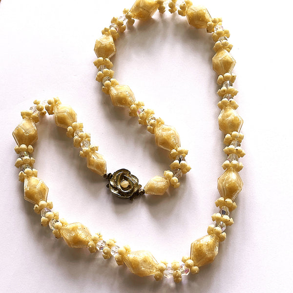 Mid Century Bead Necklace Germany-Vintageonline-Vintage Online