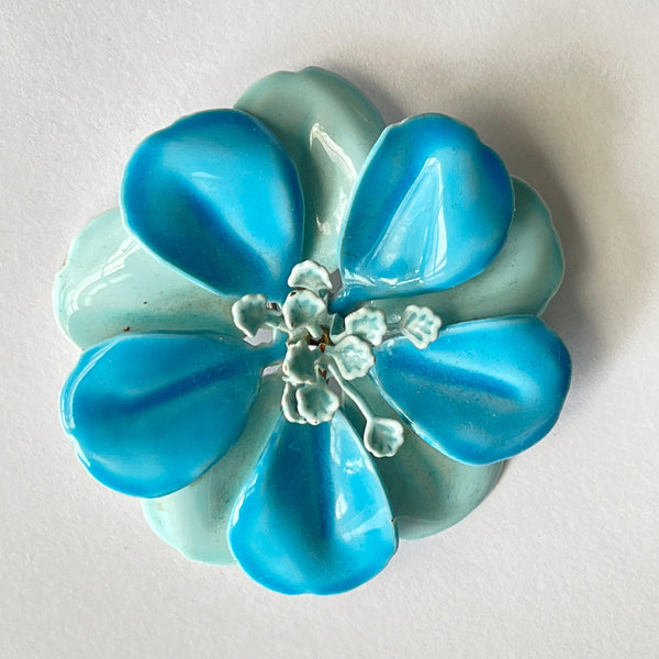 Mid Century Flower Power Brooch USA-Vintageonline-Vintage Online