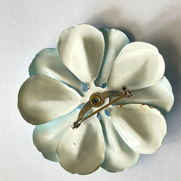 Mid Century Flower Power Brooch USA-Vintageonline-Vintage Online