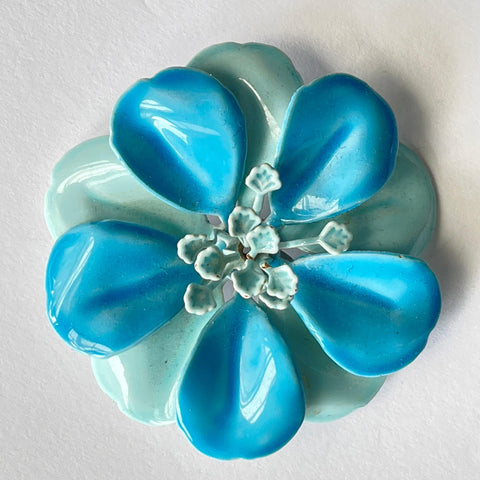 Mid Century Flower Power Brooch USA-Vintageonline-Vintage Online