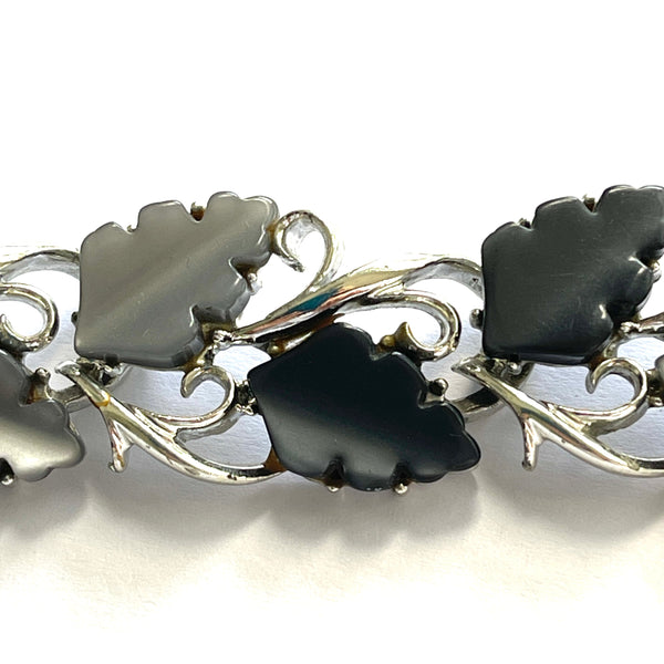 Mid Century Grey Lucite Vintage Bracelet-Vintageonline-Vintage Online