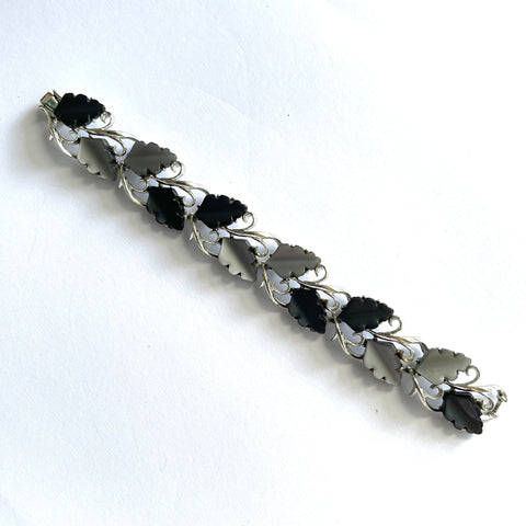 Mid Century Grey Lucite Vintage Bracelet-Vintageonline-Vintage Online