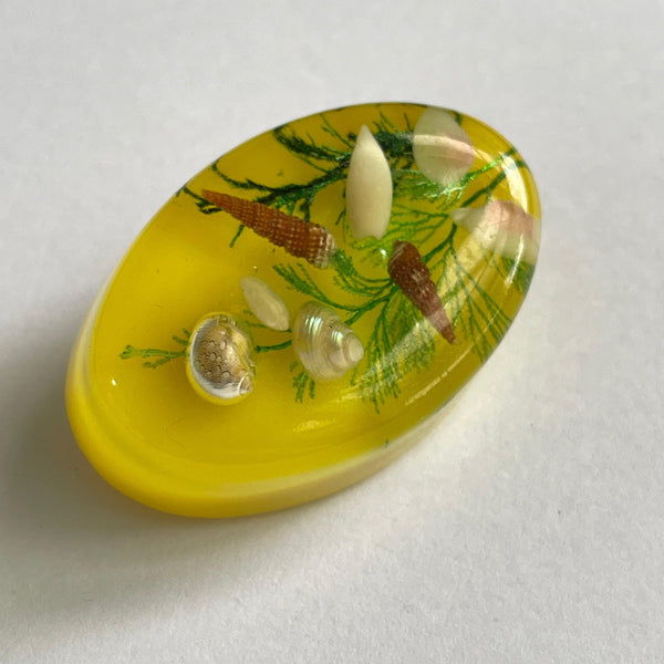 Mid Century Resin Under The Sea Brooch-Vintageonline-Vintage Online