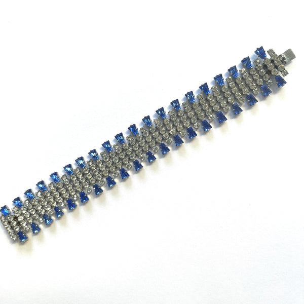 Mid Century Vintage Rhinestone Bracelet-Vintageonline-Vintage Online