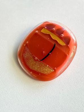 Modernist Hand Crafted Under Glass Design Brooch-Vintageonline-Vintage Online