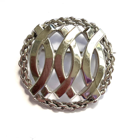 Monet Vintage Silver tone Brooch-Monet-Vintage Online