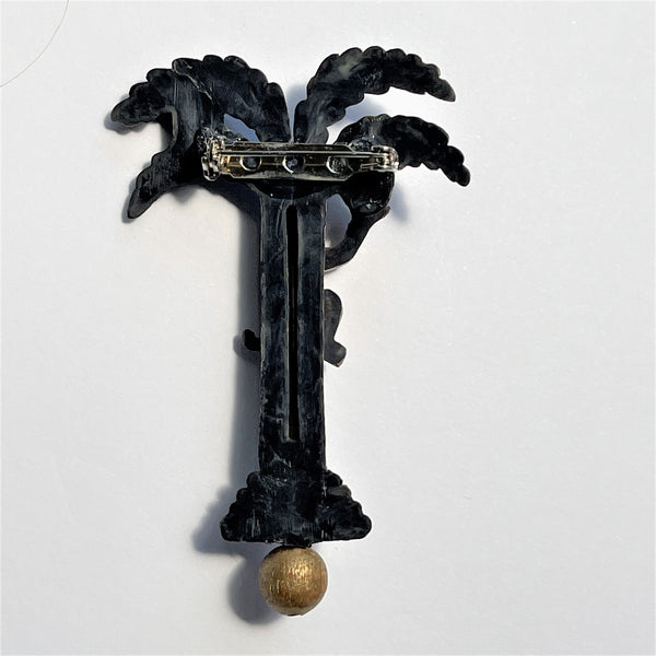 Monkey in a Tree Vintage Mid Century Brooch-Vintage Online-Vintage Online