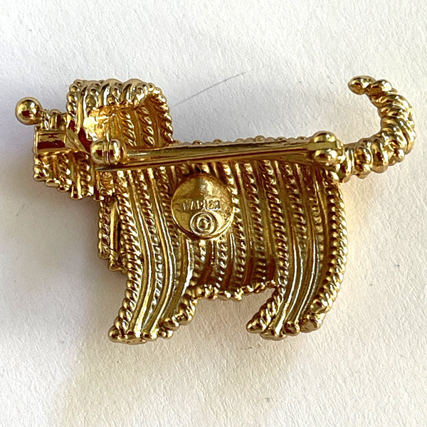 Napier USA 60's Design Shaggy Dog Brooch-Napier-Vintage Online
