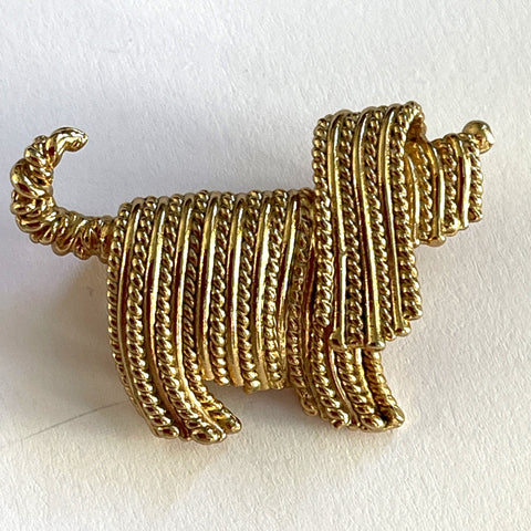 Napier USA 60's Design Shaggy Dog Brooch-Napier-Vintage Online