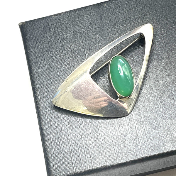 Niel Eric From Denmark Vintage Sterling Brooch-Vintageonline-Vintage Online