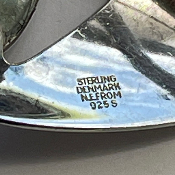 Niel Eric From Denmark Vintage Sterling Brooch-Vintageonline-Vintage Online