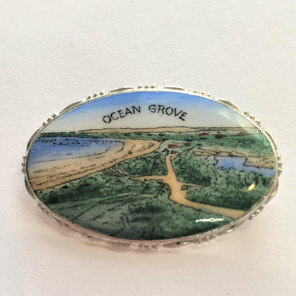 Ocean Grove Tourist Brooch Vintageonline