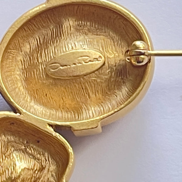 Oscar de la Renta Designer Brooch-Oscar de la Renta-Vintage Online