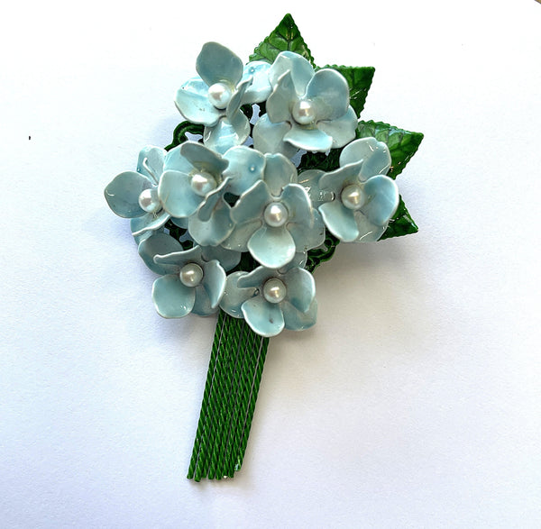Petals and Pearls 70's Bouquet Vintage Brooch-Vintageonline-Vintage Online