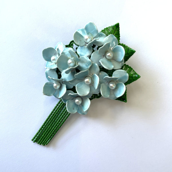 Petals and Pearls 70's Bouquet Vintage Brooch-Vintageonline-Vintage Online