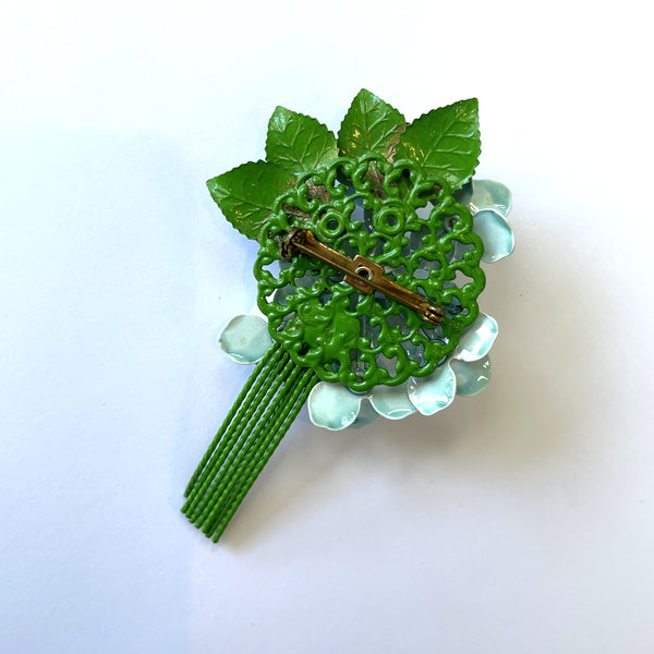 Petals and Pearls 70's Bouquet Vintage Brooch-Vintageonline-Vintage Online