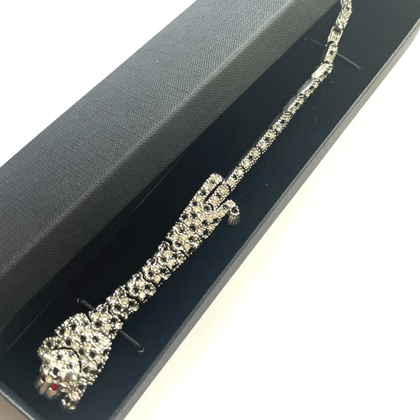 Reticulated Leopard Rhinestone Bracelet-Vintageonline-Vintage Online