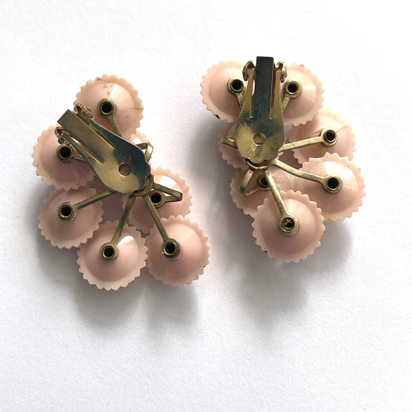 Retro 60's Fabulous Rhinestone Earrings-Vintageonline-Vintage Online