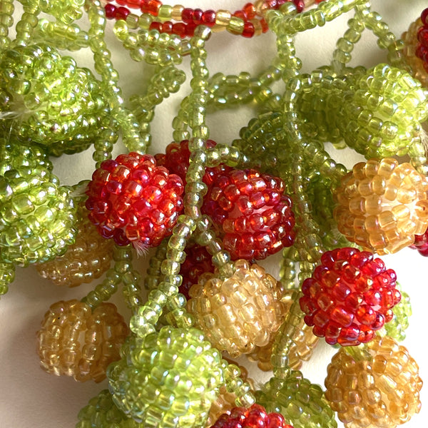 Retro Style Fruit Glass Bead Necklace-Vintageonline-Vintage Online
