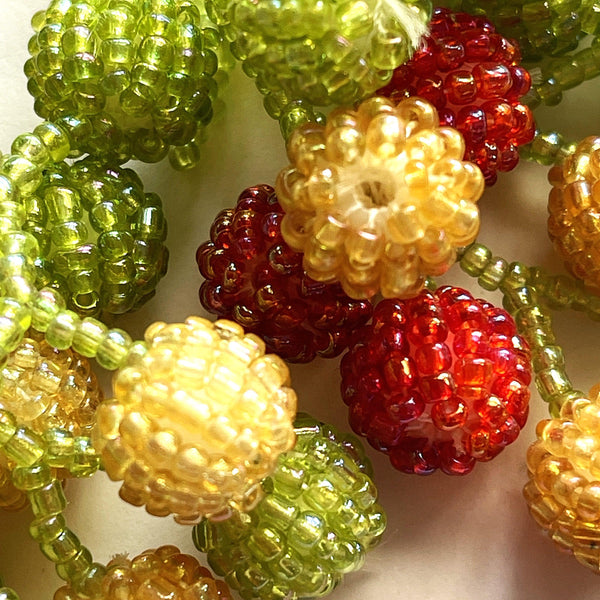 Retro Style Fruit Glass Bead Necklace-Vintageonline-Vintage Online