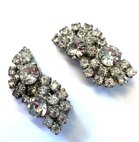 Rhinestone 60's Earrings-Vintageonline-Vintage Online