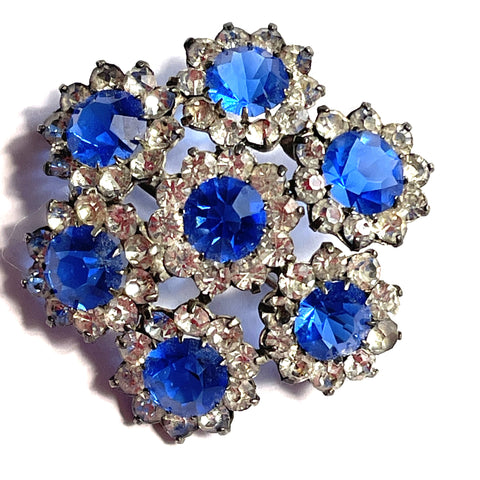 Rhinestone 60's Vintage Brooch-Vintageonline-Vintage Online