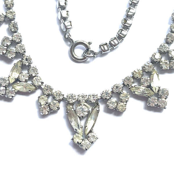 Rhinestone 60's Vintage Necklace-Vintageonline-Vintage Online