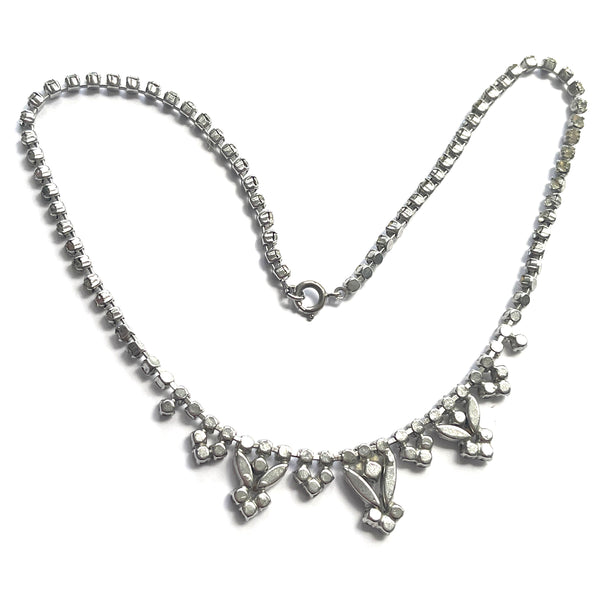 Rhinestone 60's Vintage Necklace-Vintageonline-Vintage Online
