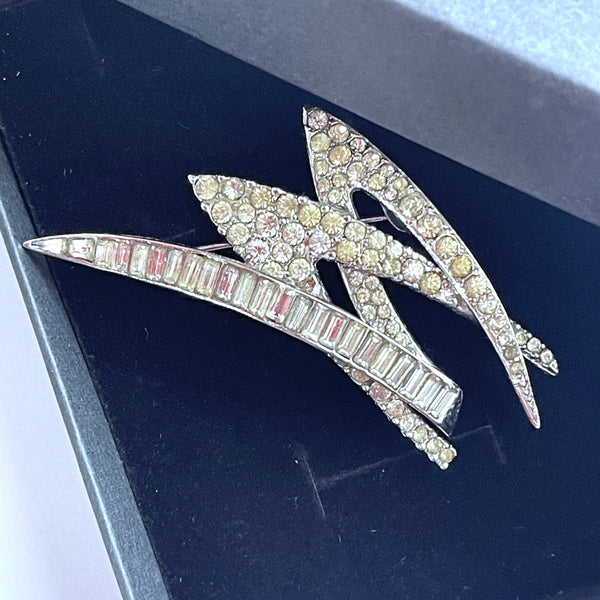 Rhinestone Brooch by Madame Carven France-Vintageonline-Vintage Online