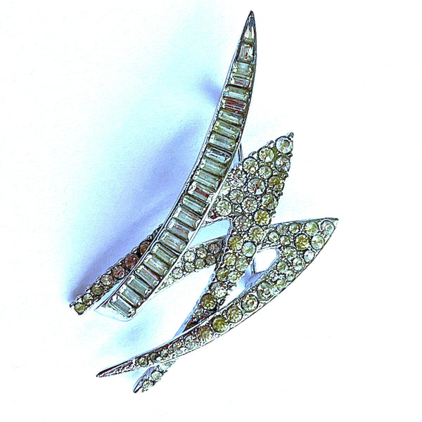 Rhinestone Brooch by Madame Carven France-Vintageonline-Vintage Online