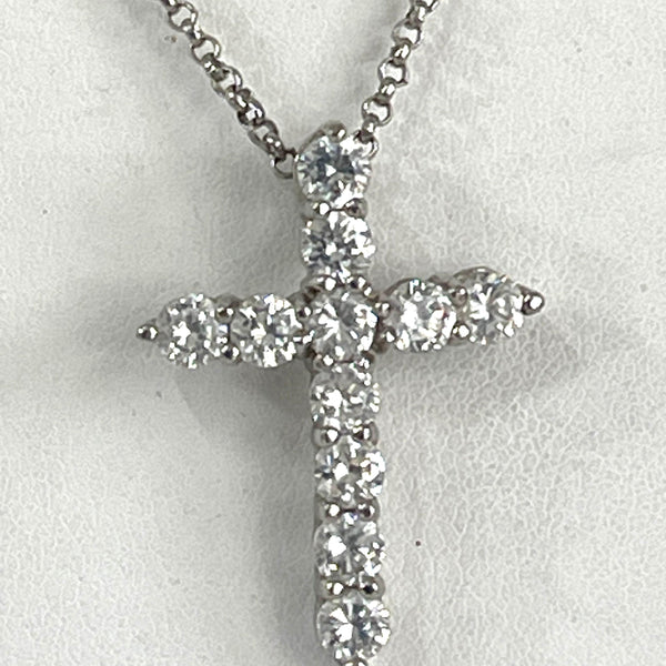 Rhinestone Cross Pendant-Vintageonline-Vintage Online