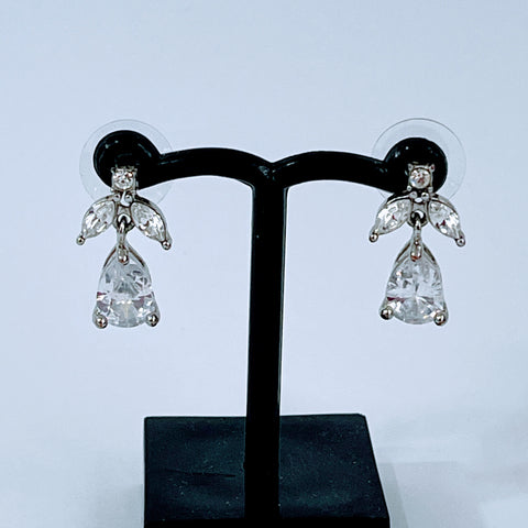 Rhinestone Drop Earrings-Vintageonline-Vintage Online