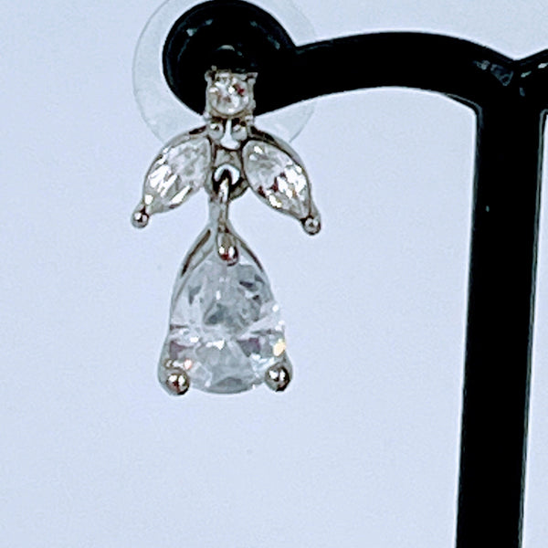Rhinestone Drop Earrings-Vintageonline-Vintage Online