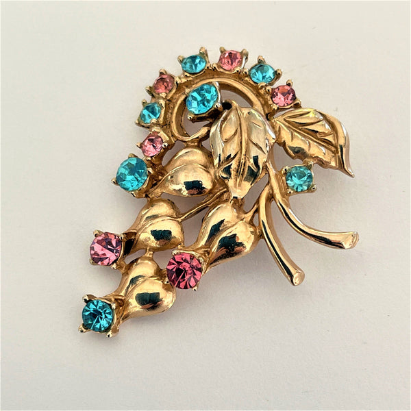 Rhinestone Spray Vintage Brooch-Vintageonline-Vintage Online