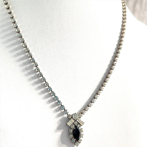 Rhinestone Vintage 60's Necklace-Vintageonline-Vintage Online