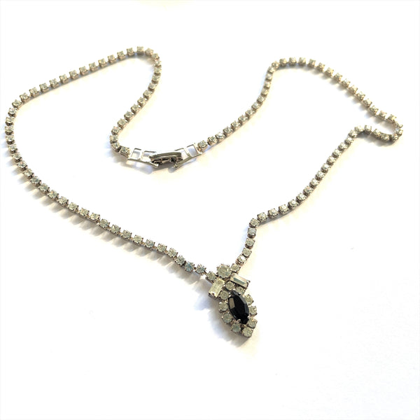 Rhinestone Vintage 60's Necklace-Vintageonline-Vintage Online