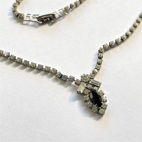 Rhinestone Vintage 60's Necklace-Vintageonline-Vintage Online