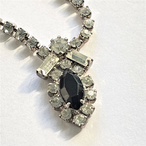 Rhinestone Vintage 60's Necklace-Vintageonline-Vintage Online