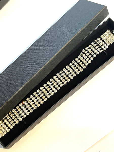 Rhinestone Vintage Bracelet-Vintageonline-Vintage Online