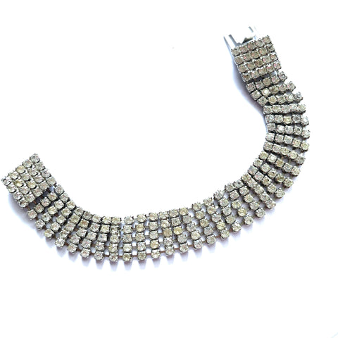 Rhinestone Vintage Bracelet-Vintageonline-Vintage Online
