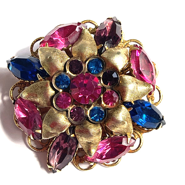 Rhinestone Vintage Brooch 1950's-Vintageonline-Vintage Online