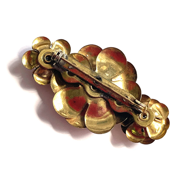 Rhinestone Vintage Brooch Mid Century-Vintageonline-Vintage Online