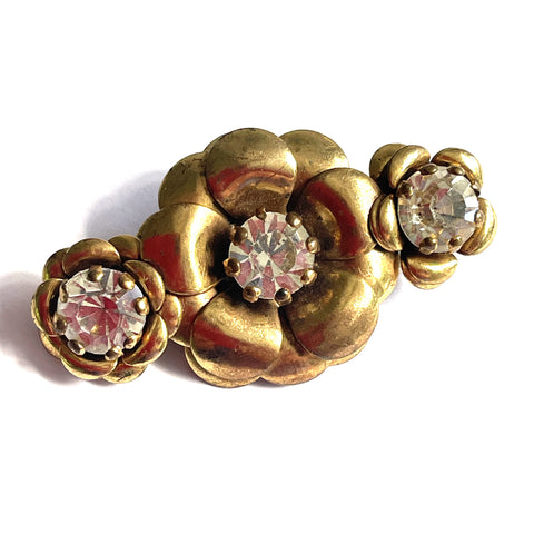 Rhinestone Vintage Brooch Mid Century-Vintageonline-Vintage Online