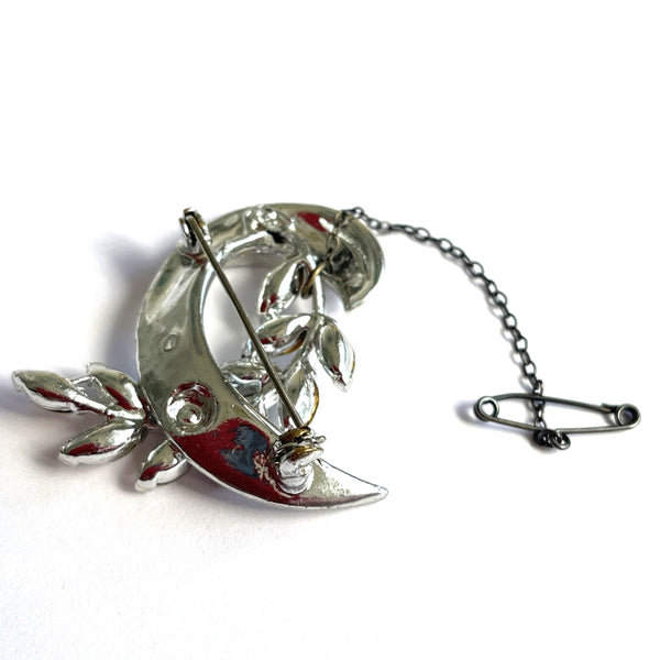 Rhinestone Vintage Brooch-Vintageonline-Vintage Online