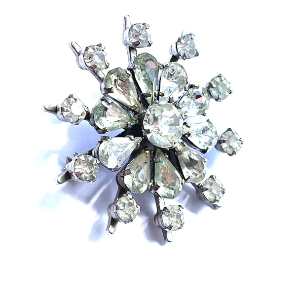 Rhinestone Vintage Brooch-Vintageonline-Vintage Online